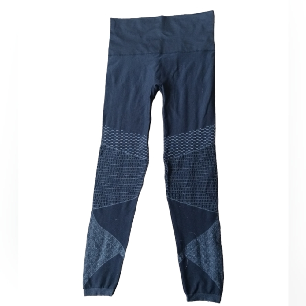 NWOT Spanx Seamless Moto Leggings Look at Me Indigo Sky Women's Size XL